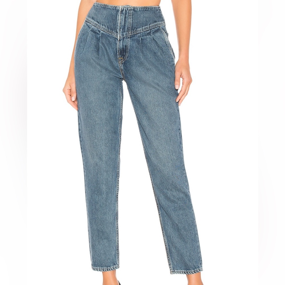 GRLFRND - Amelia Pleated Tapered Trouser Jeans